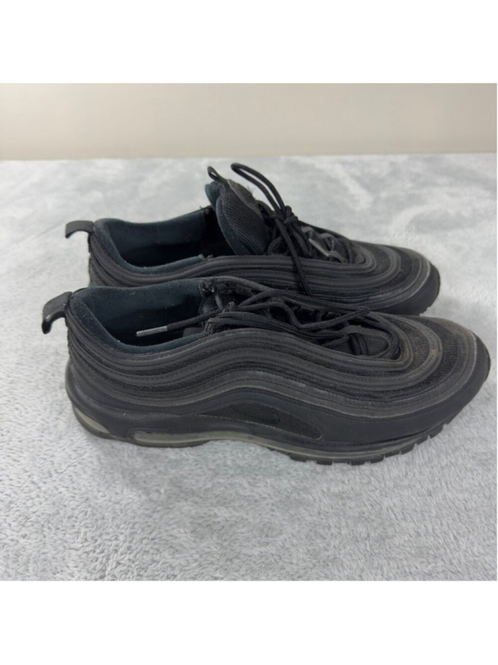 Nike Men’s Size 11 US/10 UK/45 EU Air Max 97 Triple Black Shoes BQ4567-001